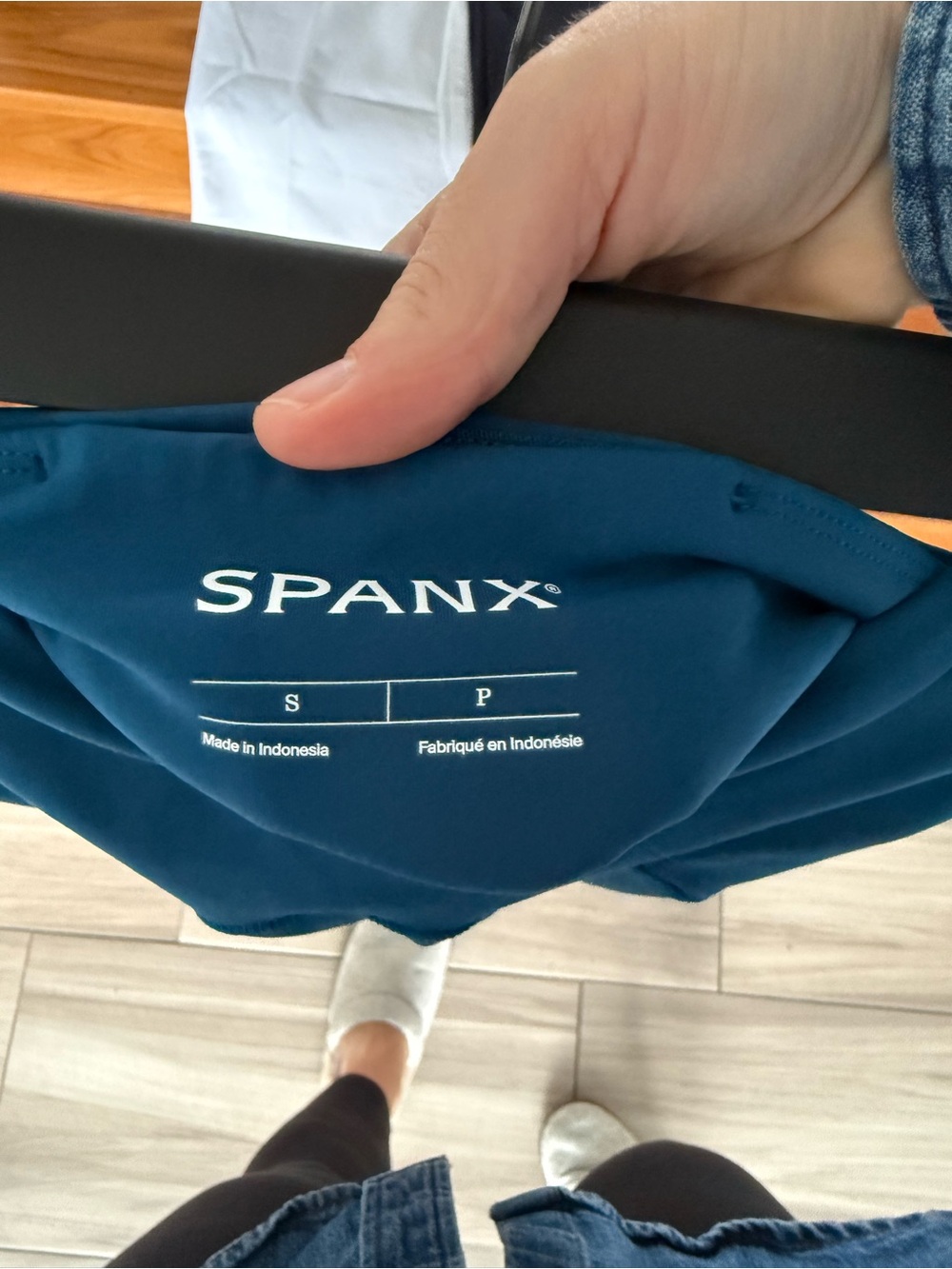 SPANX Teal Blue High-Waist Leggings - Picture 4 of 4